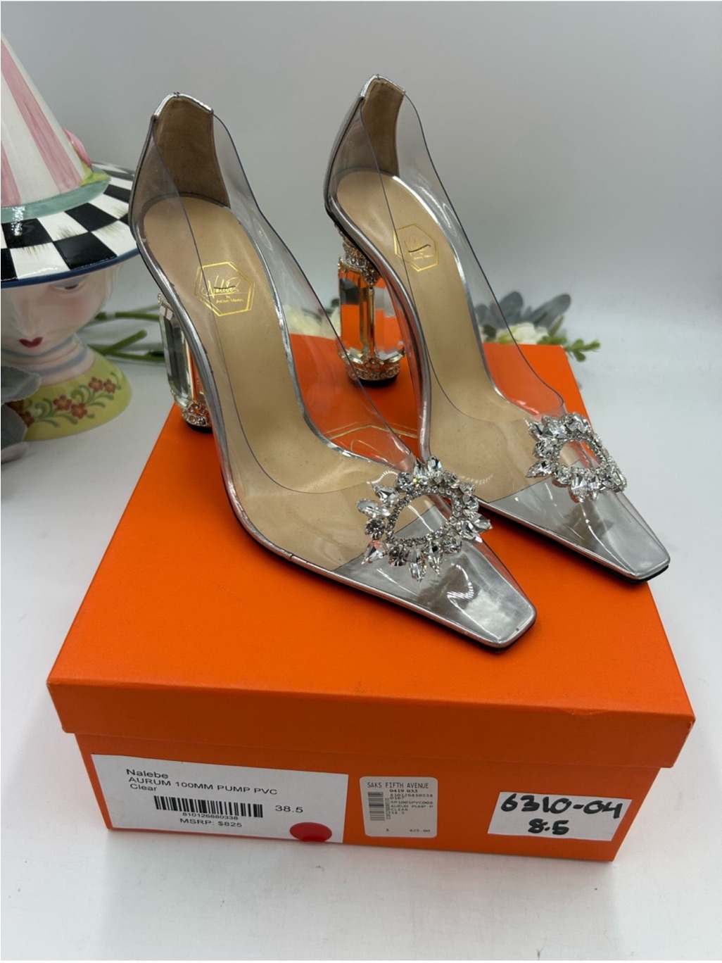 Nalebe Aurim 100mm Pvc Pumps . Size 38